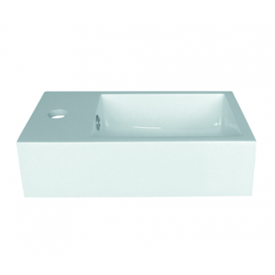 Rectangular bathroom wash hand basin