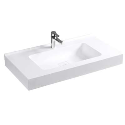 Long rectangular countertop wash basin M659-900