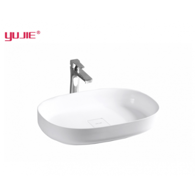 Stone solid surface washing basin for bathroom