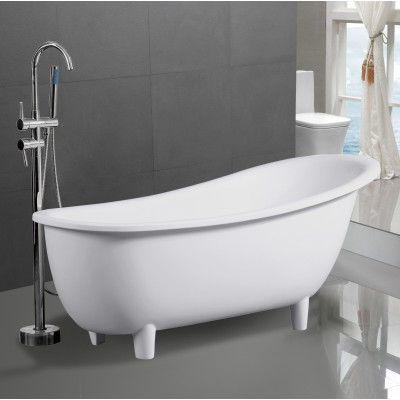 Popular hotel project artificial stone clawfoot bathtub ST-17