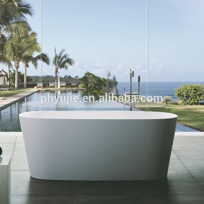 Freestanding bathtub-solid surface composite stone resin bathtub