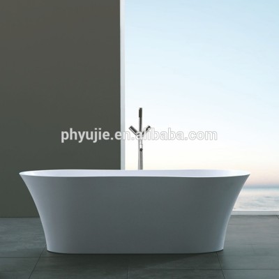 hot sale modern soaking popular artificial stone freestanding bathtub with CE