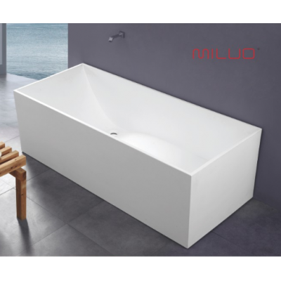 Luxurious solid surface freestanding bathtub