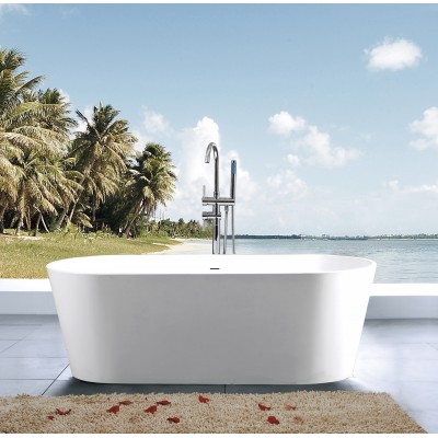 Modern Solid Surface bath tub, Stone Freestanding resin bathtub