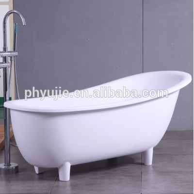 Lime stone freestanding bath- traditional claw foot solid surface stone reisn bathtub