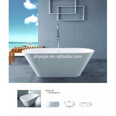 cast stone resin freestanding bath, solid surface resort bath