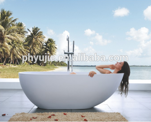 Solid surface bathtub for adult