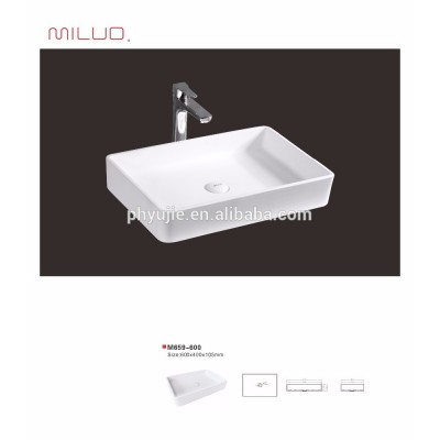 cast stone basin-stone resin countertop basin- long rectangular countertop basin