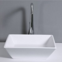 solid surface stone resin bathroom countertop basin